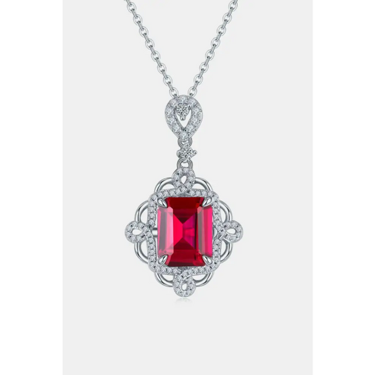 Exquisite 925 sterling silver ruby pendant for luxury fashion for woman $166 1-piece 925 sterling silver, cultivating