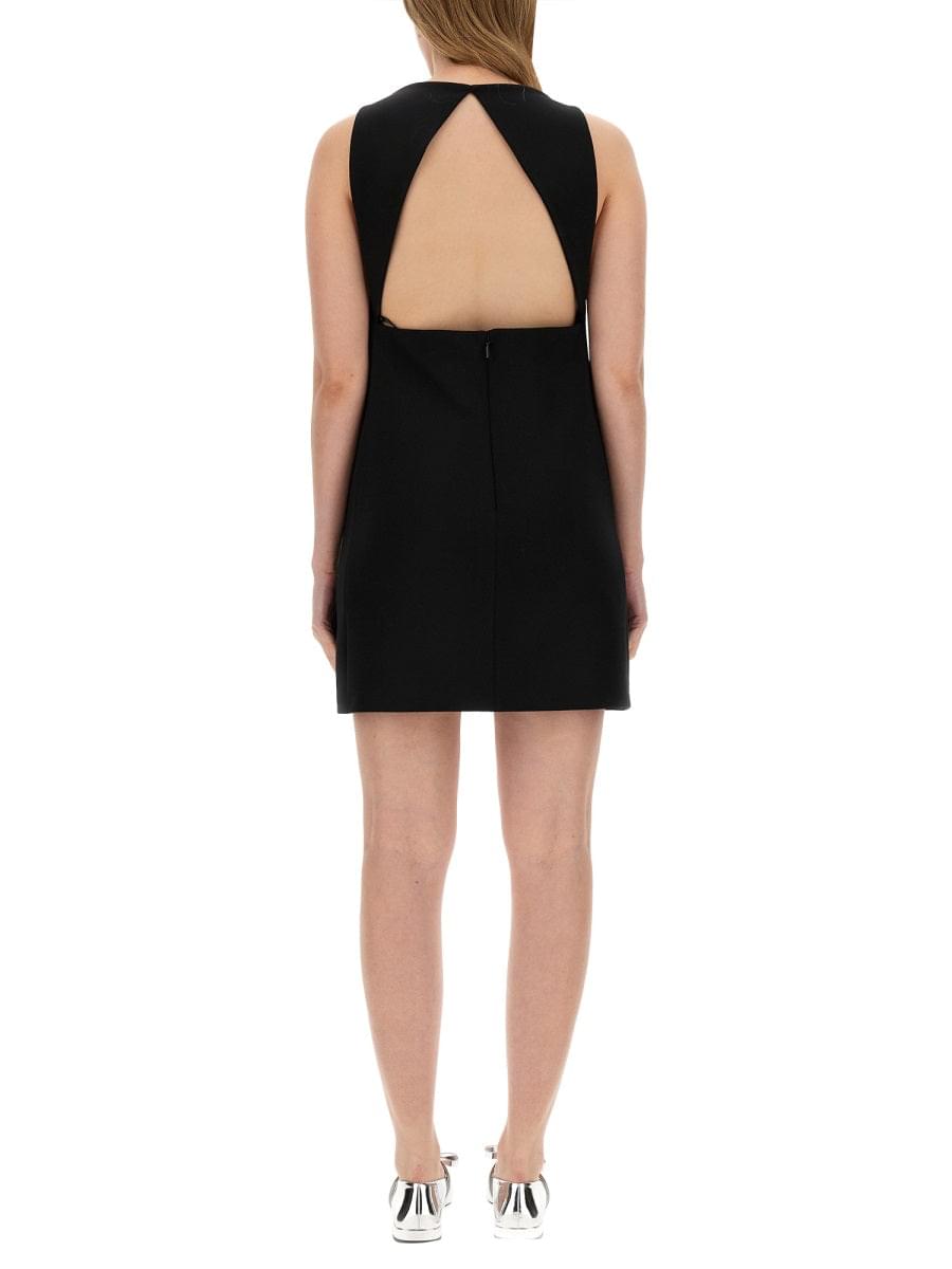 Versace Women Wool Blend Straight Mini Dress With Cut-Out - Maven Couture IncDresses / Cocktail Dresses
