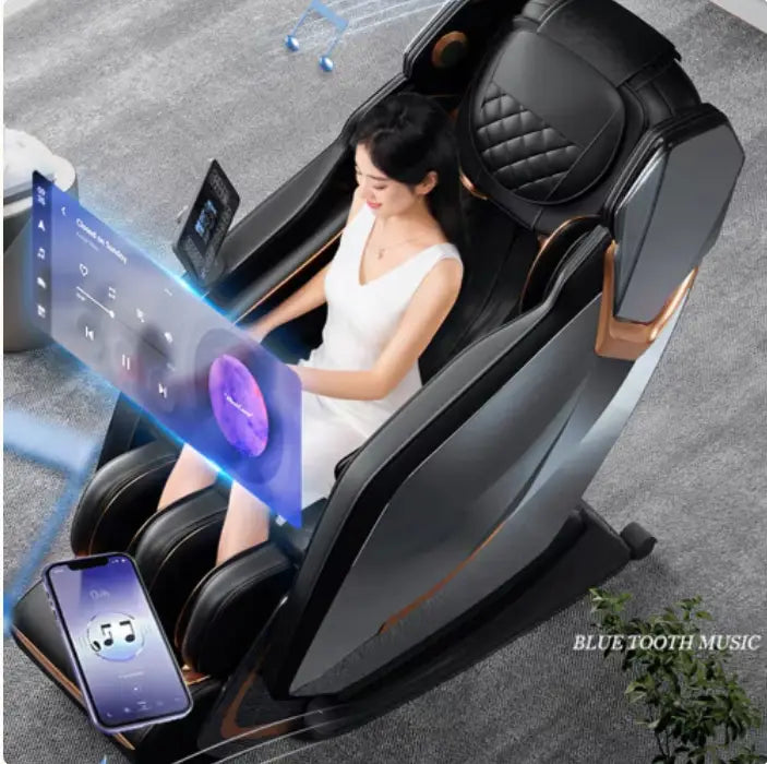 Experience luxury relaxation with the zero gravity shiatsu massage chair