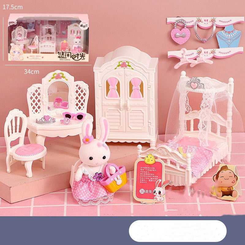 Bunny dollhouse room and scene playset — product image 2