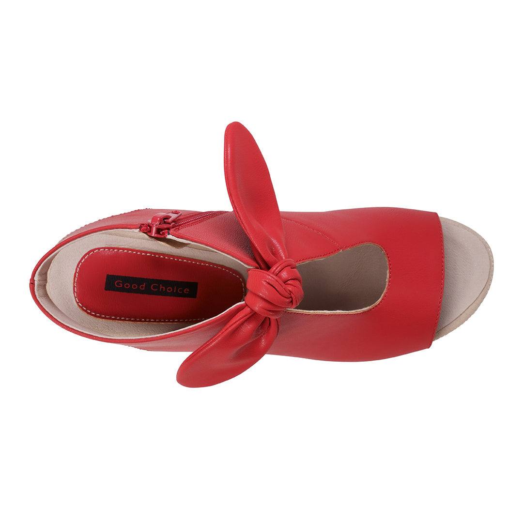 Women's Kimora Red Heeled Sandals - Maven Couture IncSandal