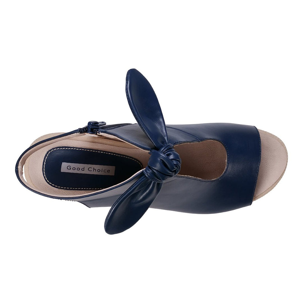 Women's Kimora Navy Heeled Sandals - Maven Couture IncSandal