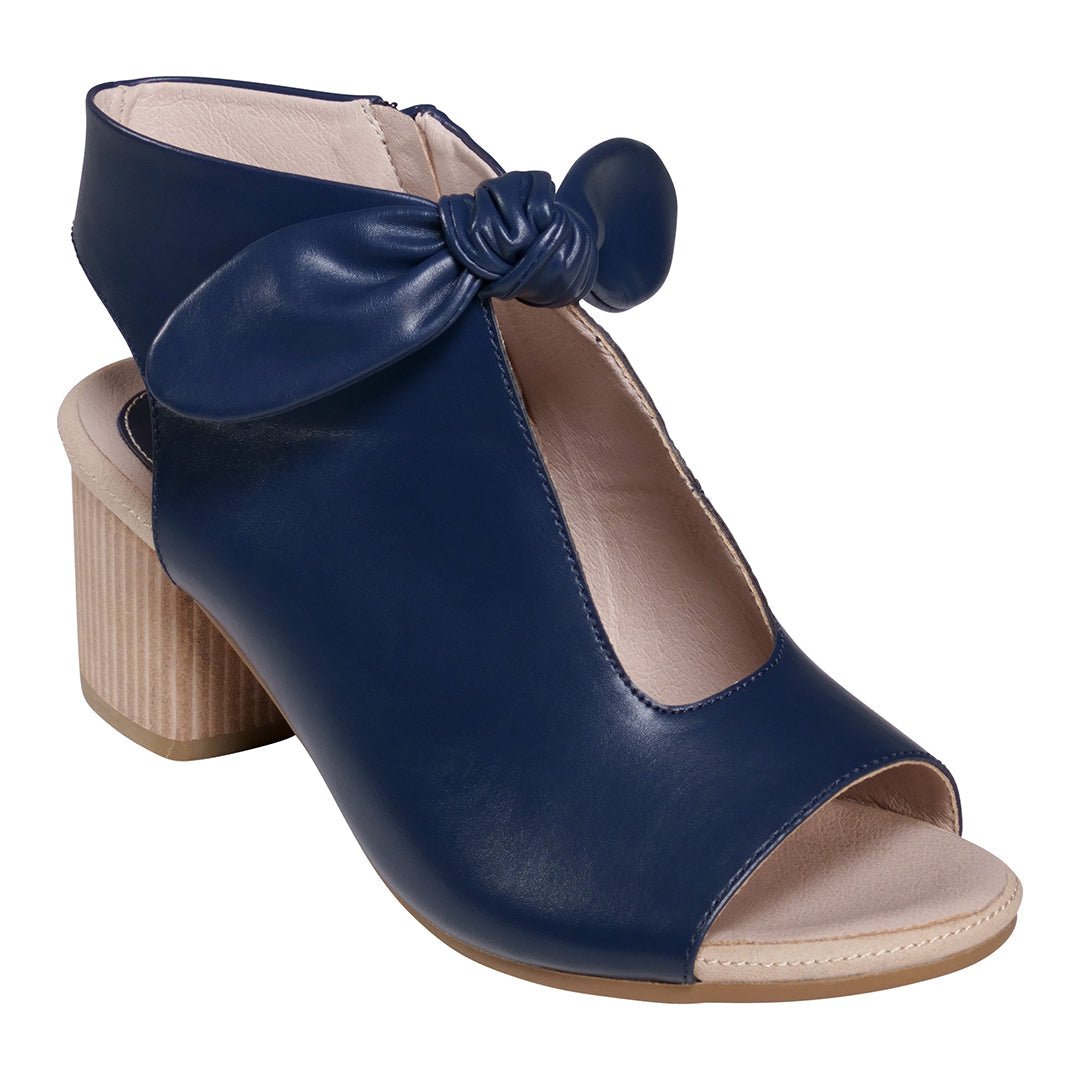 Women's Kimora Navy Heeled Sandals - Maven Couture IncSandal