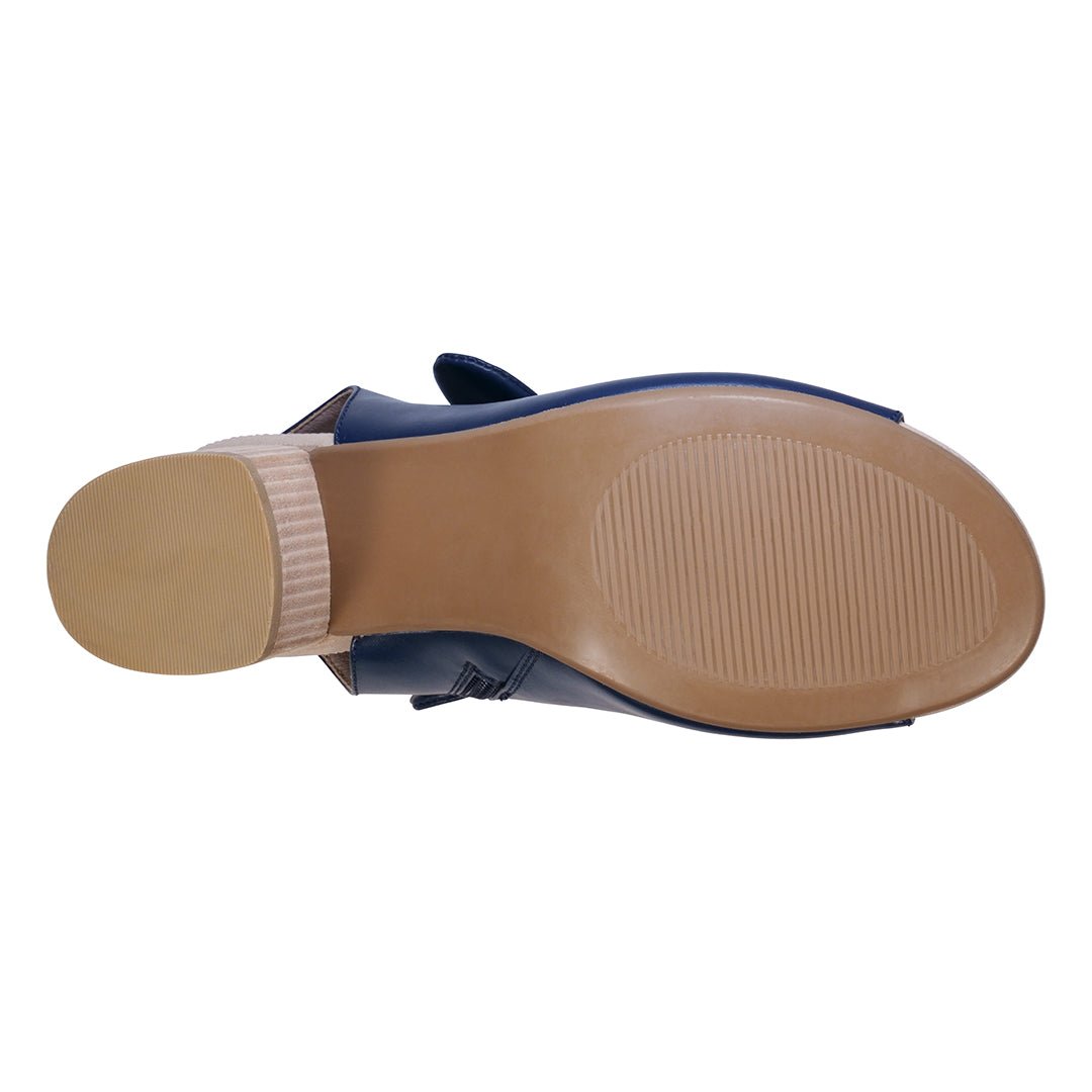 Women's Kimora Navy Heeled Sandals - Maven Couture IncSandal