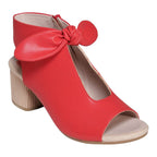 Women's Kimora Red Heeled Sandals - Maven Couture IncSandal