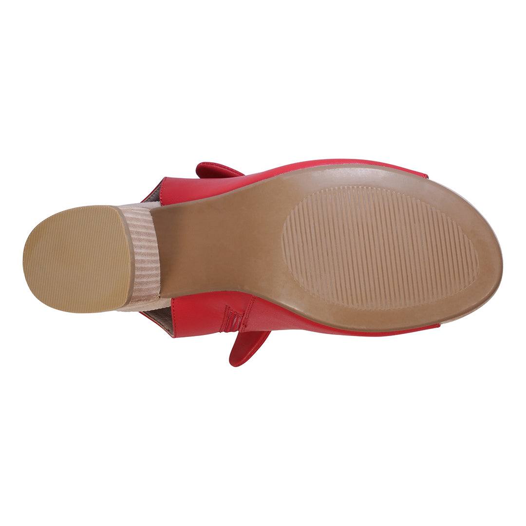 Women's Kimora Red Heeled Sandals - Maven Couture IncSandal