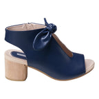 Women's Kimora Navy Heeled Sandals - Maven Couture IncSandal