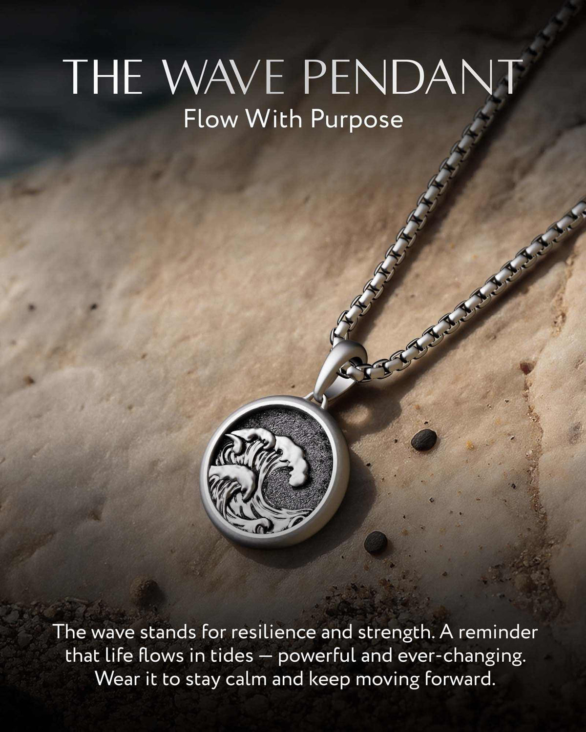 Wave Pendant Necklace - Maven Couture IncNecklace