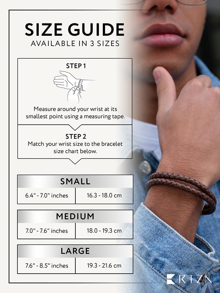 Double Brown Braided Leather Bracelet - Maven Couture IncLeather Bracelet