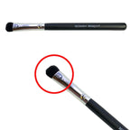 Pretty Perfect Set eyeshadow brush with black soft bristles and a sleek black handle labeled Mommy Makeup for precise makeup application