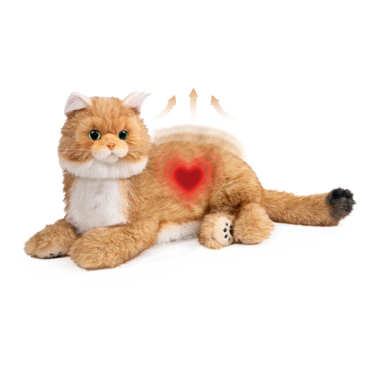 Percy 2.0 Golden British Short Hair Cat- Breathing Heartbeat Pur,Voice Robotic Cat - Maven Couture IncPERCY