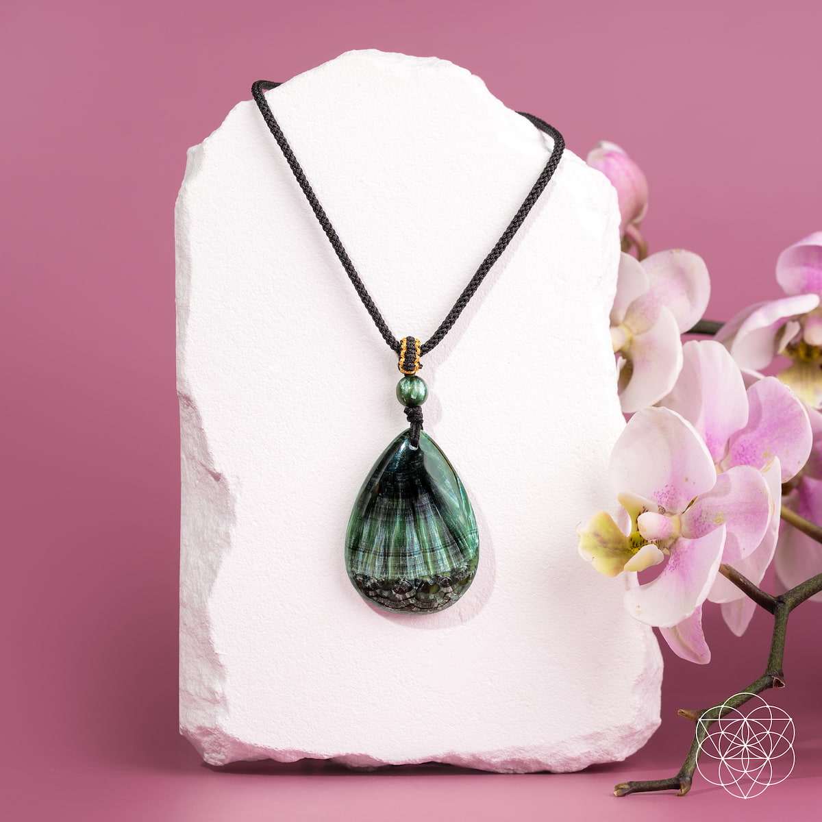 By My Side - Rare Seraphinite Pendant