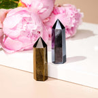 The Upper Hand – Gold & Silver Sheen Obsidian Points