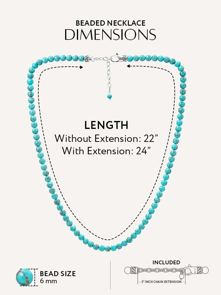 Turquoise Beaded Necklace - Maven Couture IncNecklace