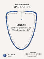 Lapis Lazuli Beaded Necklace - Maven Couture IncNecklace