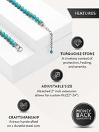 Turquoise Beaded Necklace - Maven Couture IncNecklace