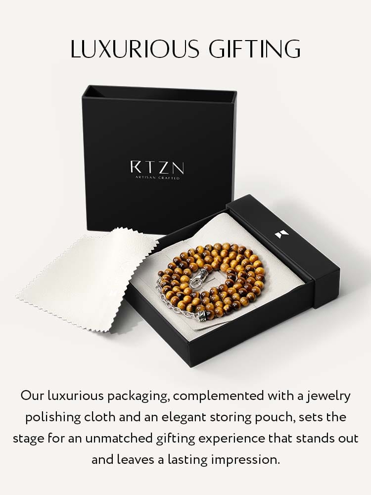Tiger Eye Beaded Necklace - Maven Couture IncNecklace