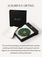 Green Jade Beaded Necklace - Maven Couture IncNecklace