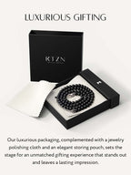 Black Onyx Beaded Necklace - Maven Couture IncNecklace