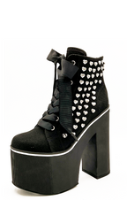 Heartcore Platform Sneaker - Black