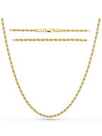 Gold Rope Chain (3mm) - Maven Couture IncNecklace