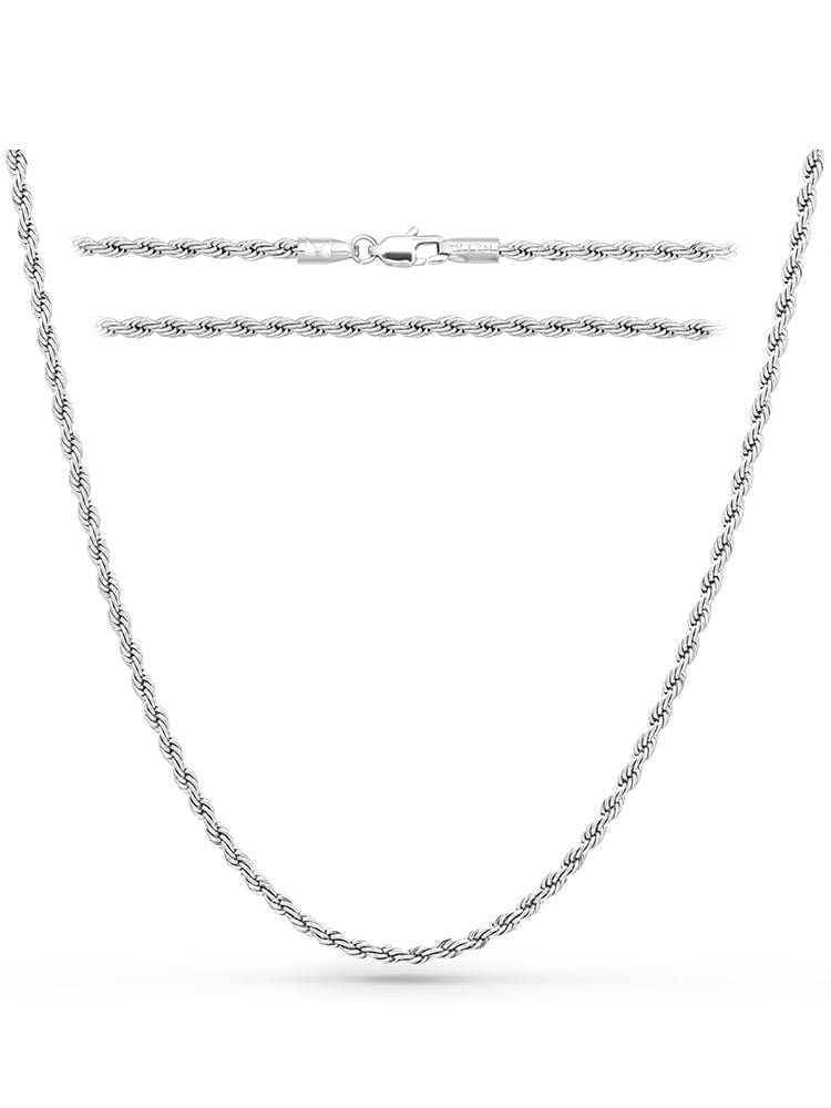 Silver Rope Chain (3mm) - Maven Couture IncNecklace