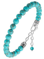 Turquoise Beaded Bracelet - Chain Fit - Maven Couture IncBeaded Bracelet