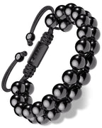 Black Tourmaline Beaded Bracelet - Morocco - Maven Couture IncBeaded Bracelet