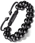 Black Obsidian Beaded Bracelet - Morroco - Maven Couture IncBeaded Bracelet