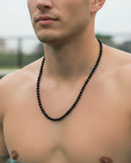 Black Tourmaline Beaded Necklace - Maven Couture IncNecklace