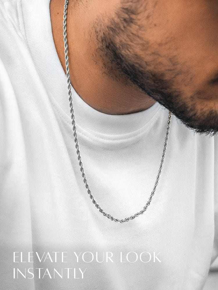 Silver Rope Chain (3mm) - Maven Couture IncNecklace