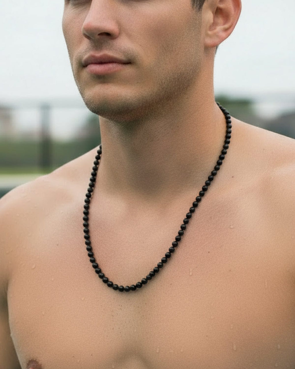 Black Obsidian Beaded Necklace - Maven Couture IncNecklace