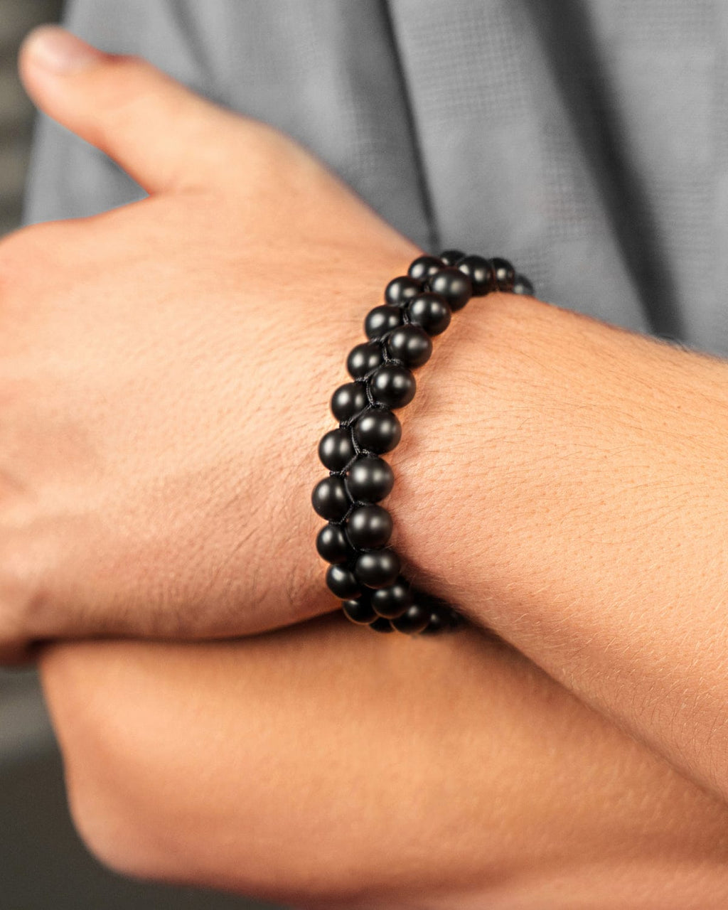 Black Obsidian Beaded Bracelet - Morroco - Maven Couture IncBeaded Bracelet