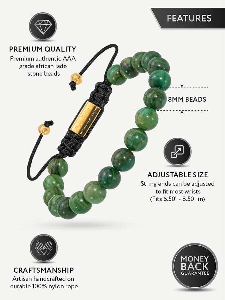 Jade Beaded Bracelet - Bali - Maven Couture IncBeaded Bracelet