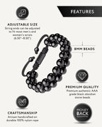 Black Obsidian Beaded Bracelet - Morroco - Maven Couture IncBeaded Bracelet
