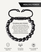 Black Tourmaline Beaded Bracelet - Morocco - Maven Couture IncBeaded Bracelet