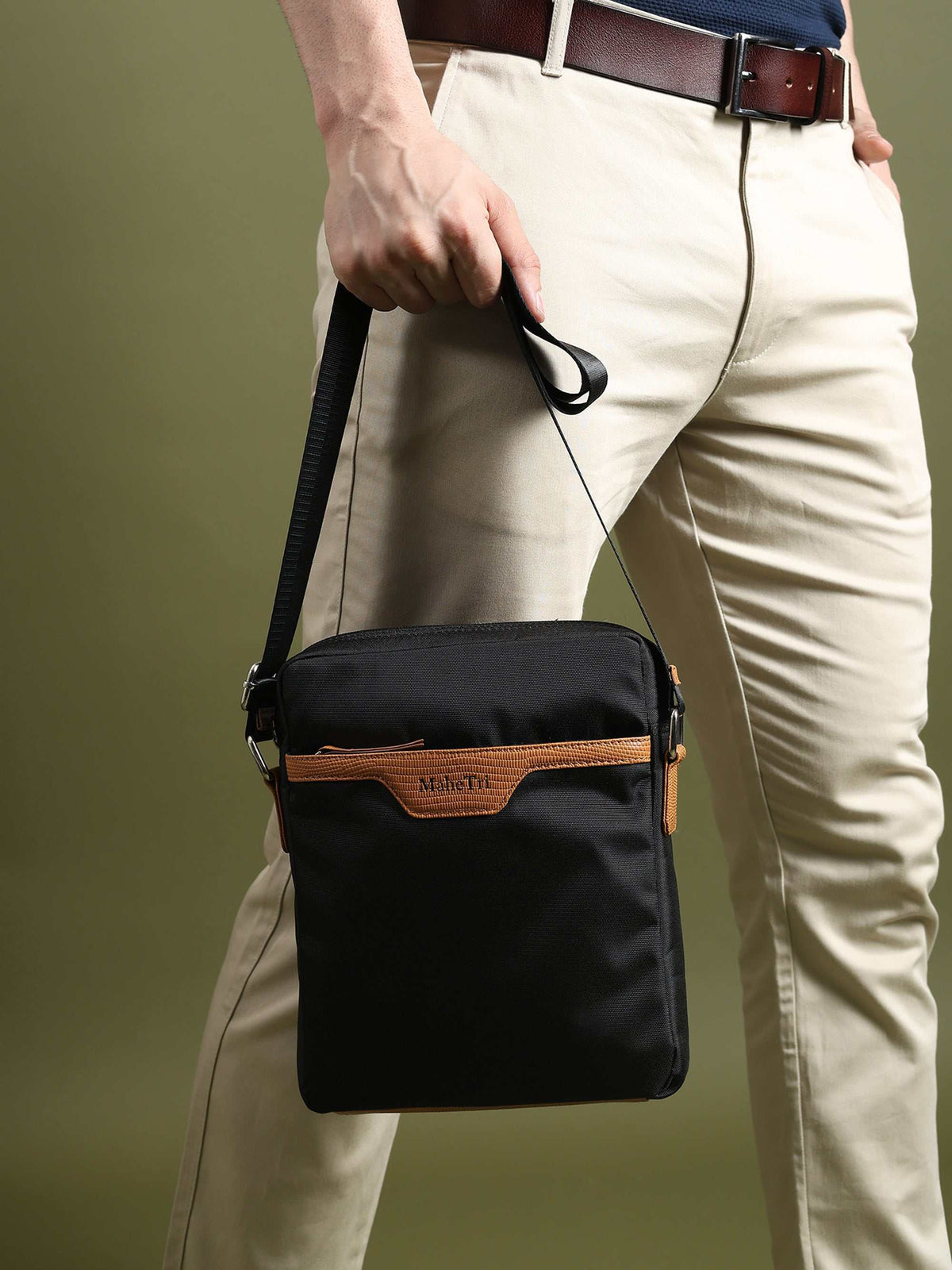 Mark Canvas Side Messenger Bag