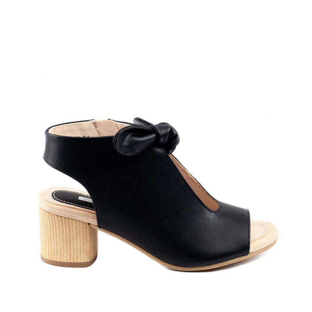 Women's Kimora Black Heeled Sandals - Maven Couture IncSandal