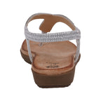 Women's Lori Silver Embellished Flat Sandals - Maven Couture IncFlat Sandals