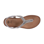 Women's Lori Silver Embellished Flat Sandals - Maven Couture IncFlat Sandals