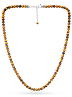 Tiger Eye Beaded Necklace - Maven Couture IncNecklace