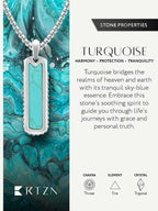 Turquoise Column Pendant Necklace - Maven Couture IncColumn Pendant