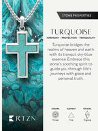 Turquoise Cross Pendant Necklace - Maven Couture IncCross Pendant