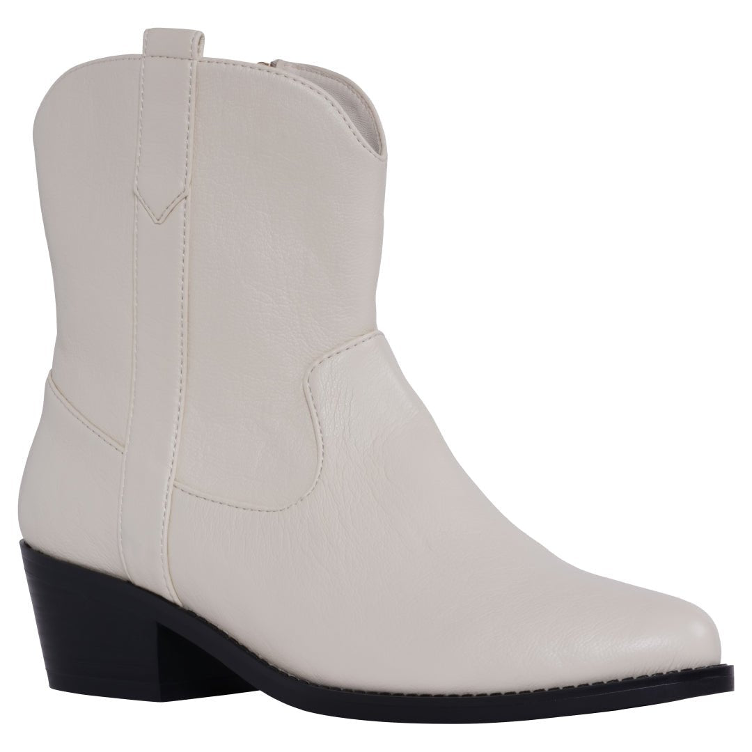 Women's Qakley Off White Bootie - Maven Couture IncBoots, Booties