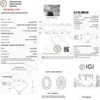 IGI Certified Lab Grown Pink Heart Engagement Ring With Diamond Wedding Band
