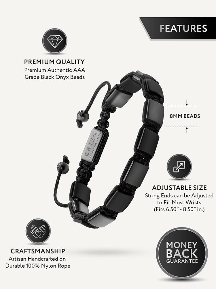Black Onyx Beaded Bracelet - Havana - Maven Couture IncBeaded Bracelet