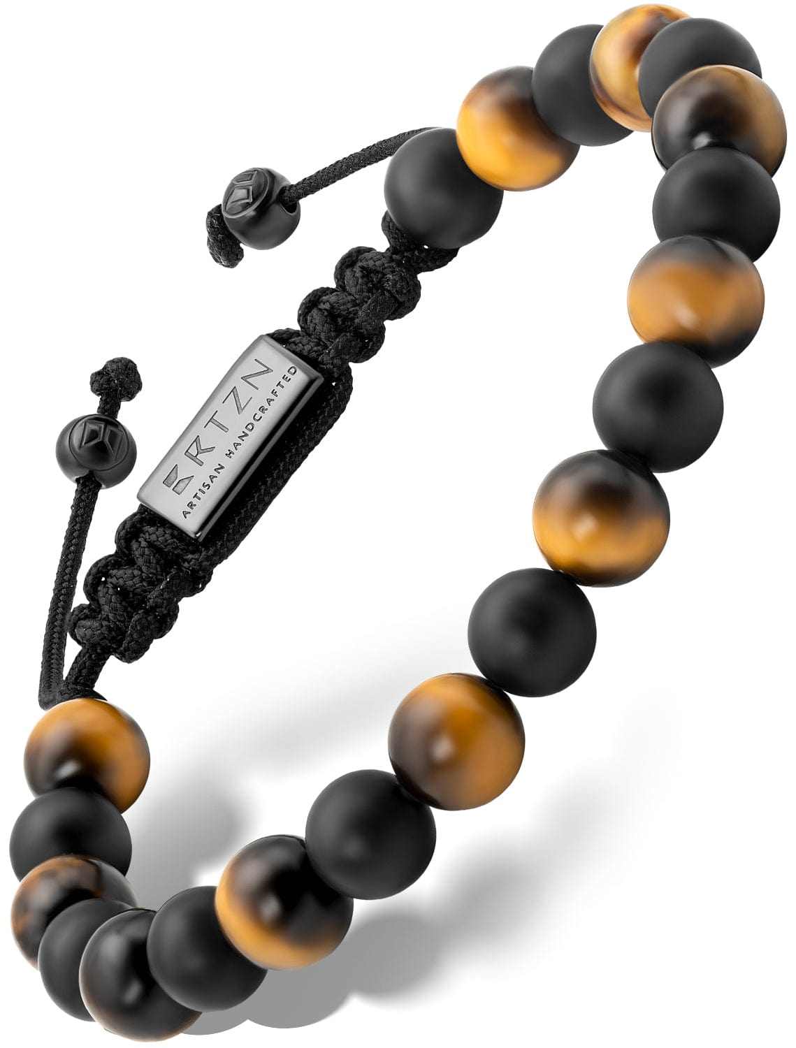 Tiger Eye & Black Onyx Beaded Bracelet - Tulum - Maven Couture IncBeaded Bracelet