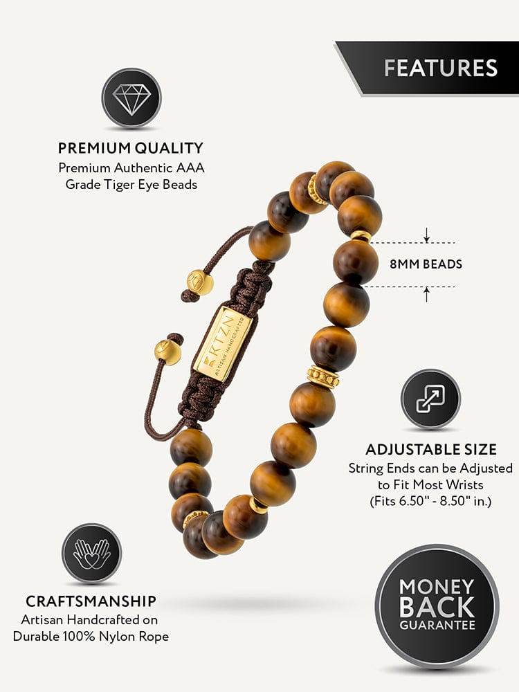 Tigers Eye Beaded Bracelet - Mykonos - Maven Couture IncBeaded Bracelet