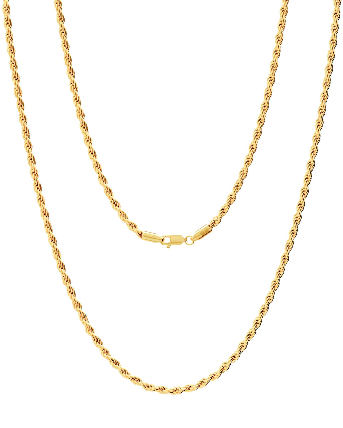 Gold Rope Chain (3mm) - Maven Couture IncNecklace