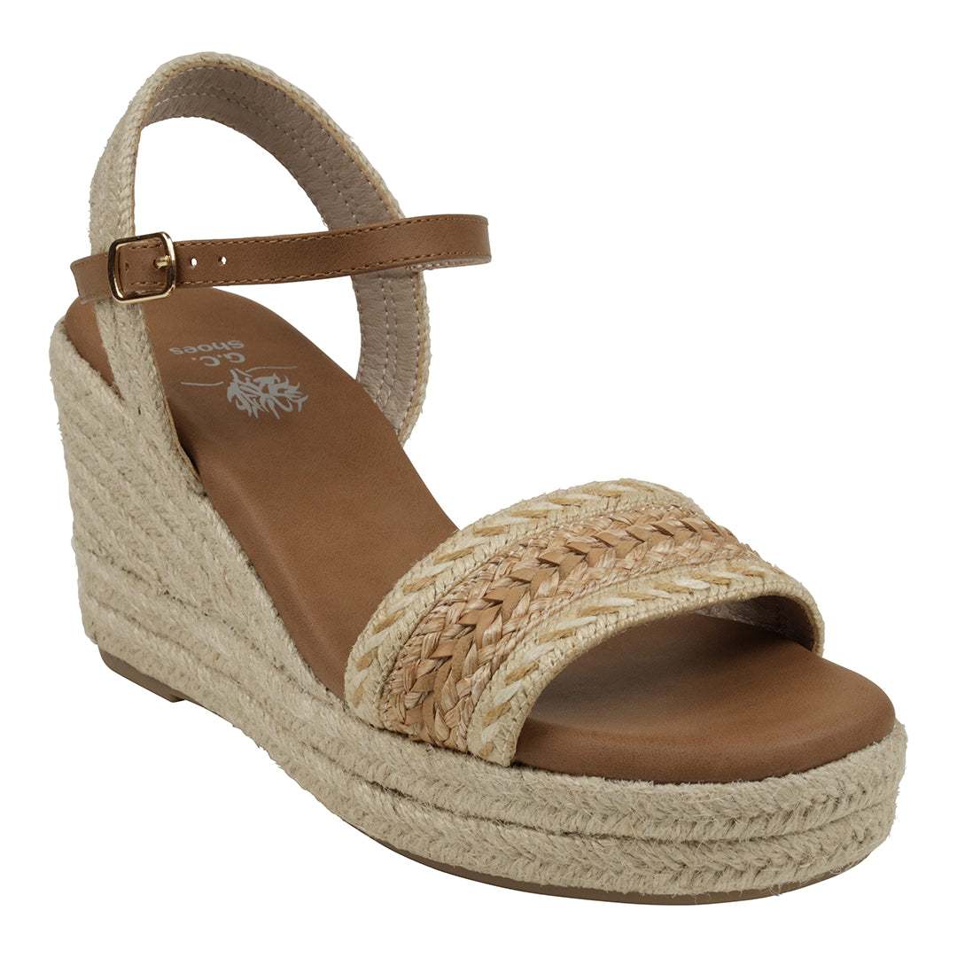 Solene Natural Slingback Espadrille Wedge Sandals - Maven Couture IncWedge Sandals